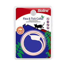 Bioline - Bioline Tespih Ağacı ve Tatlı Portakal Kokulu Bitkisel Kedi Pire Tasması 35 Cm 
