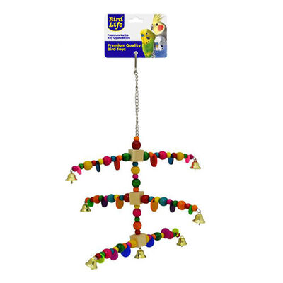 Birdlife Renkli Boncuklu Papağan Oyuncağı 