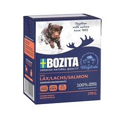 Bozita - Bozita Chunks Jelly Natural Soslu Parça Somonlu Tahılsız Yetişkin Köpek Konservesi 370 Gr 