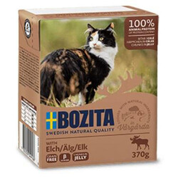 Bozita - Bozita Chunks Jelly Natural Jöle Soslu Parça Geyik Etli Tahılsız Yetişkin Kedi Konservesi 370 Gr 