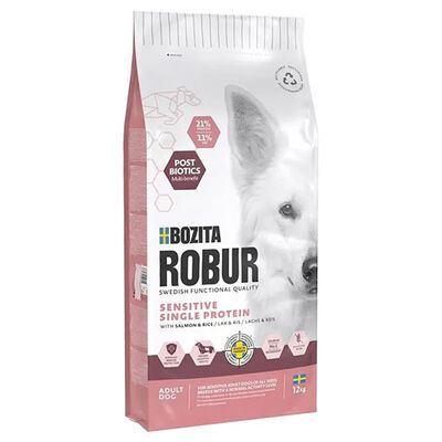 Bozita Robur Somonlu Tek Proteinli Hassas Yetişkin Köpek Maması 12 kg 