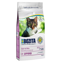 Bozita - Bozita Somonlu Buğdaysız Tüy ve Deri Sağlığı Destekleyici Yetişkin Kedi Maması 10 kg 