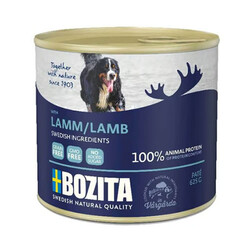 Bozita - Bozita Natural Pate Kuzulu Tahılsız Yetişkin Köpek Konservesi 625 Gr 