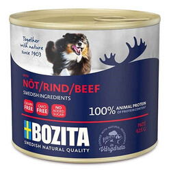 Bozita - Bozita Natural Pate Biftekli Tahılsız Yetişkin Köpek Konservesi 625 Gr 
