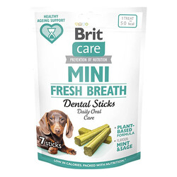 Brit Care - Brit Care Dental Mini Fresh Breath Küçük Irk Köpek Ödül Çubuğu 7'li 120 Gr 
