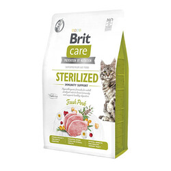 Brit Care - Brit Care Immunity Support Domuz Etli Tahılsız Kısırlaştırılmış Kedi Maması 2 Kg 