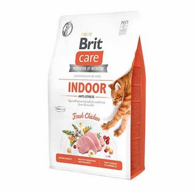 Brit Care İndoor Anti Stress Hypoallergenic Tavuklu Tahılsız Yetişkin Kedi Maması 2 Kg 