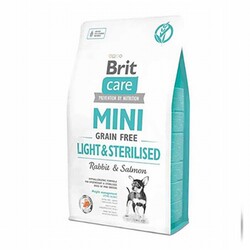 Brit Care - Brit Care Mini Light Sterilised Tavşan ve Somonlu Tahılsız Kısırlaştırılmış Köpek Maması 2 Kg 