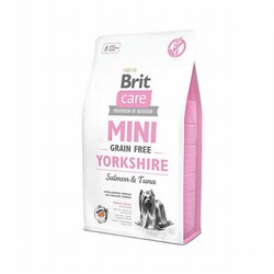 Brit Care - Brit Care Mini Yorkshire Somonlu Küçük Irk Tahılsız Yetişkin Köpek Maması 2 Kg 