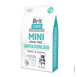 Brit Care - Brit Care Tahılsız Mini Light Sterilised Tavşan Somon Köpek Maması