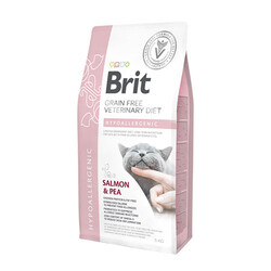 Brit Care - Brit Care Veterinary Diet Hypoallergenic Somonlu Tahılsız Hipoalerjenik Kedi Maması 5 Kg 