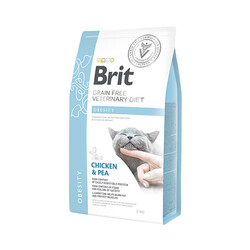 Brit Care - Brit Care Veterinary Diet Obesity Tavuklu Tahılsız Kedi Maması 2 Kg 