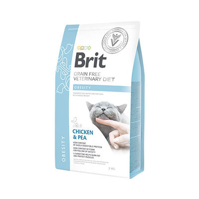 Brit Care Veterinary Diet Obesity Tavuklu Tahılsız Kedi Maması 2 Kg 