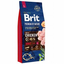 Brit Care - Brit Premium By Nature Adult Büyük Irk Tavuklu Yetişkin Köpek Maması 15 Kg 