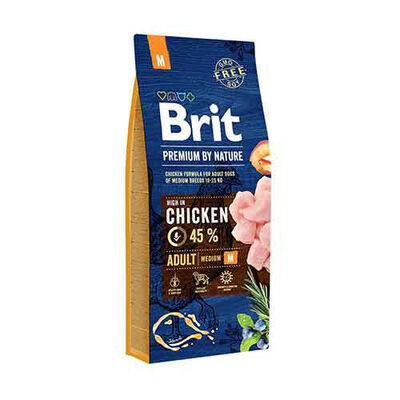 Brit Premium By Nature Adult Orta Irk Tavuklu Yetişkin Köpek Maması
