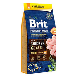 Brit Premium By Nature Adult Orta Irk Tavuklu Yetişkin Köpek Maması - Thumbnail