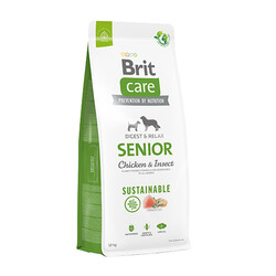Brit Care - Brit Sustainable Senior Chicken & Insect Tavuklu ve Böcekli Yaşlı Köpek Maması