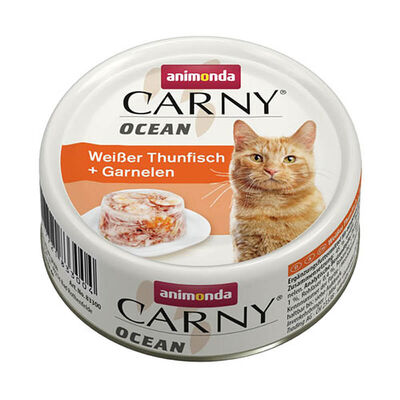 Animonda Carny Ocean Ton Balıklı ve Karidesli Yetişkin Kedi Konservesi 80 Gr 