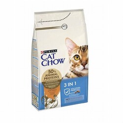 Cat Chow - Cat Chow 3 İn 1 Feline Hindili Yetişkin Kedi Maması 1,5 Kg 