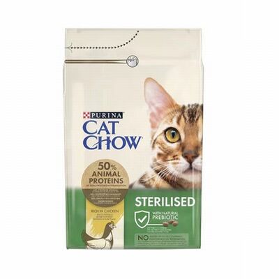 Cat Chow Sterilised Tavuklu Kısırlaştırılmış Kedi Maması 3 Kg 