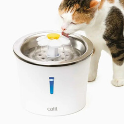 Catit - Catit 2.0 Flower Fountain Çelik Hazneli Kedi Su Sebili