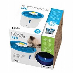 Catit - Catit 2.0 Flower Fountain Led Işıklı Otomatik Kedi Su Kabı 
