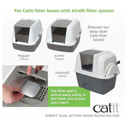 Catit Airsift Kedi Tuvaleti Koku Azaltımı Filtresi 2'li 