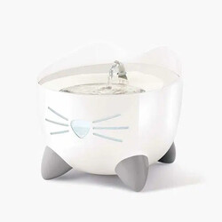 Catit - Catit Pixi Fountain Çelik Hazneli Küçük Irk Köpek Kedi Otomatik Su Sebili 2 Lt 