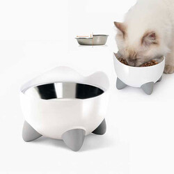 Catit - Catit Pixi Hazneli Çelik Kedi ve Köpek Mama Kabı 