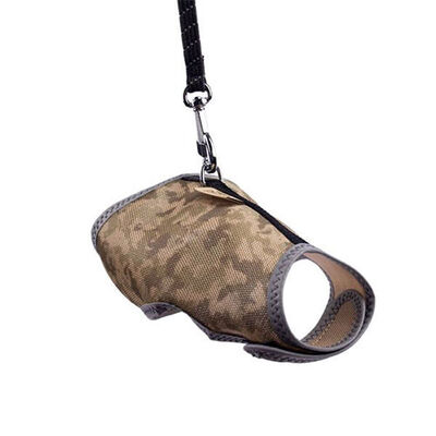 Cattie Havalı Dokuma Kedi Göğüs ve Gezdirme Tasması Large Kamuflaj 1,5x30-40 Cm 