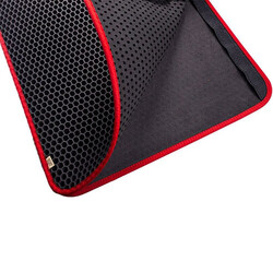 Cattie Kum Toplayıcı Fonsiyonel Kedi Tuvaleti Önü Paspası 50x75 Cm Kırmızı - Thumbnail