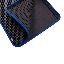 Cattie Kum Toplayıcı Fonsiyonel Kedi Tuvaleti Önü Paspası 50x75 Cm Mavi - Thumbnail