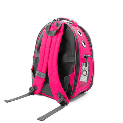 Cattie Pembe Fileli Astronot Kedi Taşıma Sırt Çantası 25 x 60 x 40 cm 