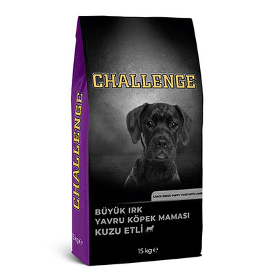 Challenge Kuzu Etli Büyük Irk Yavru Köpek Maması 15 Kg 
