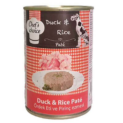 Chefs Choice Duck&Rice Pate Yetişkin Köpek Konservesi