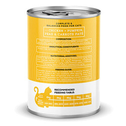 Chefs Choice Pumpkin Pate Chicken Tavuklu Balkabaklı Tahılsız Ezme Yetişkin Kedi Konservesi 6 Adet 400 Gr - Thumbnail