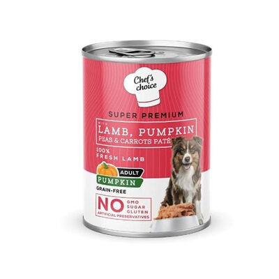 Chefs Choice Pumpkin Pate Kuzulu Balkabaklı Tahılsız Yetişkin Köpek Konservesi 24 Adet 400 Gr 