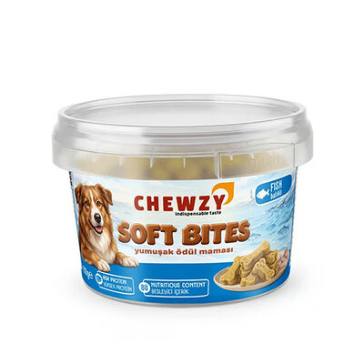 Chewzy Balıklı Yumuşak Köpek Ödül Maması 130 g 