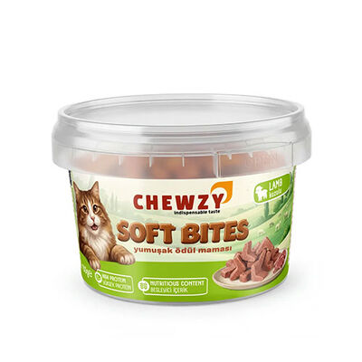 Chewzy Kuzu Etli Yumuşak Kedi Ödül Maması 130 g 
