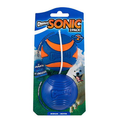 Chuckit! Sonic Köpek Oyun Topu İkili Set Medium 6,5 Cm 
