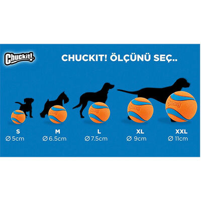 Chuckit! Tenis Topu Köpek Oyuncağı 2'li Extra Large 9 Cm 