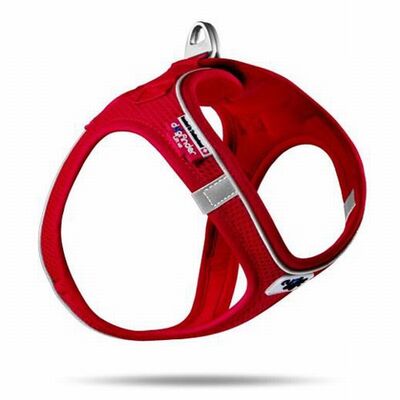 Curli Magnetic Vest Köpek Göğüs Tasması Air-Mesh Red 2XS 