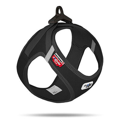 Curli Vest Harness Cord Köpek Göğüs Tasması Siyaz Small 38,3x43,3 Cm 