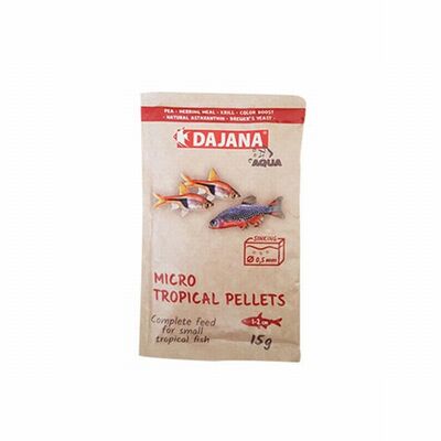Dajana Micro Tropical Pellets Balık Yemi 15 Gr 