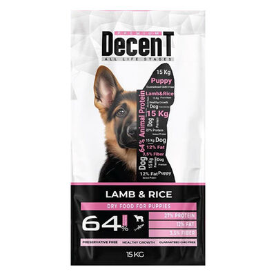 Decent Premium Kuzu Etli Yavru Köpek Maması 15 Kg 