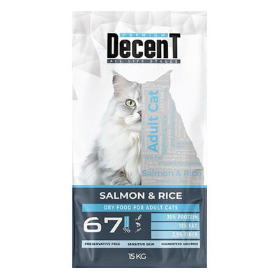 Decent Premium Somonlu Yetişkin Kedi Maması 15 Kg 