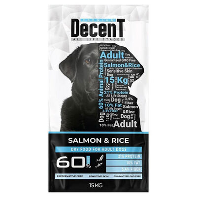 Decent Premium Somonlu Yetişkin Köpek Maması 15 Kg 