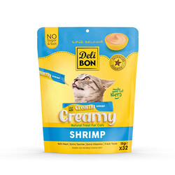 Delibon - Delibon Karidesli Krem Kedi Ödül Maması 32 x 15 g 