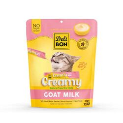 Delibon - Delibon Keçi Sütlü Krem Kedi Ödül Maması 32 x 15 g 