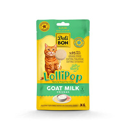 Delibon - Delibon Keçi Sütlü Lolipop Kedi Ödül Maması 6'lı 